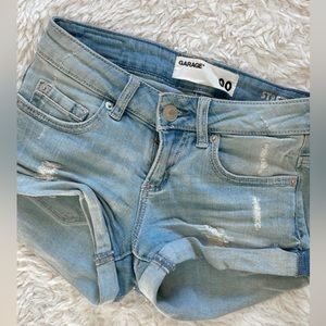 Garage denim shorts